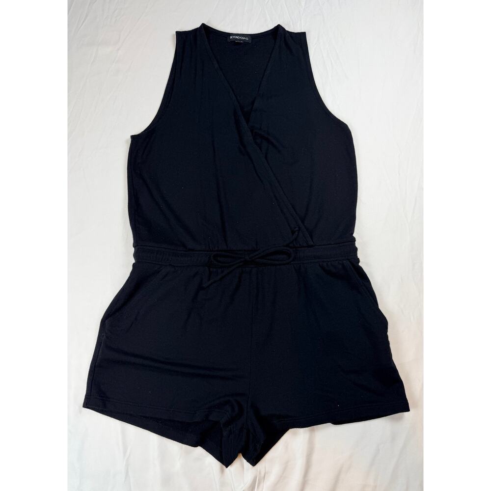 Beyong Yoga Romper Vneck Black Sz S